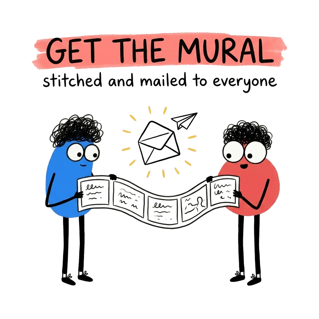 get the mural: stitched and mailed to everyone