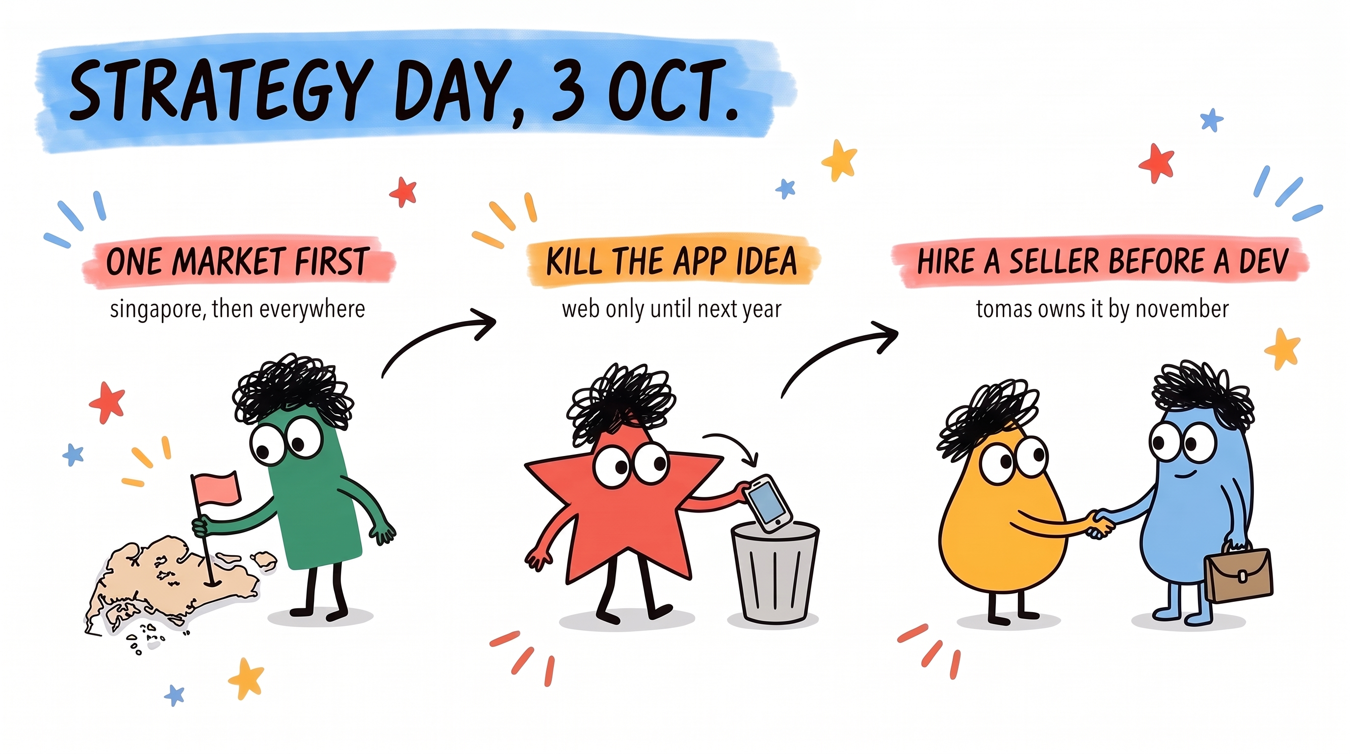 a mural: strategy day, 3 oct