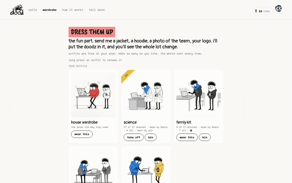 Set the colour — Your logo and colours on the doodz
